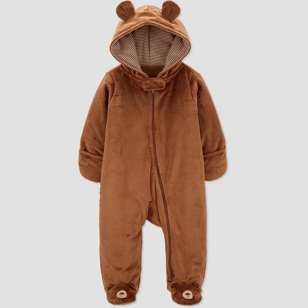 Carter's Brown Fleece Baby Outfit